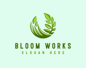 Grassy Gardening Landscape logo design