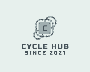 Industrial Bike Chain logo design