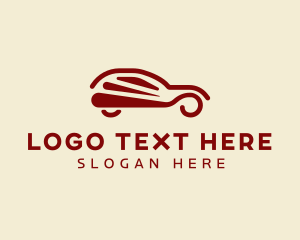 Abstract Hatchback Car logo