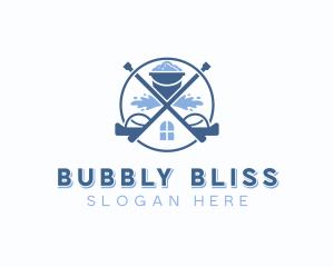 Pressure Washing Bucket logo design