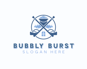 Pressure Washing Bucket logo design