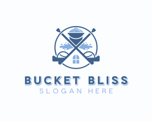 Pressure Washing Bucket logo design