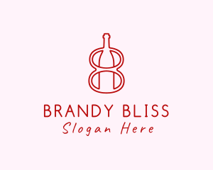 Wine Bottle Winery logo design