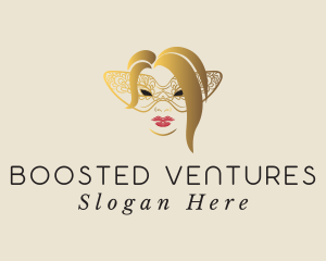 Masquerade Mystery Lady logo design