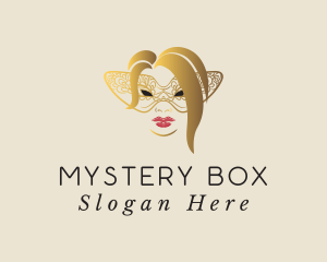 Masquerade Mystery Lady logo design