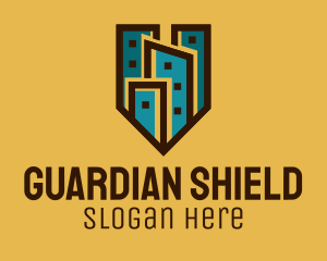 Real Estate City Shield logo design