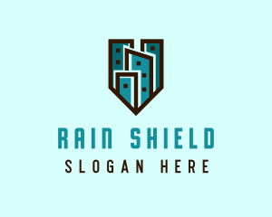 Real Estate City Shield logo design