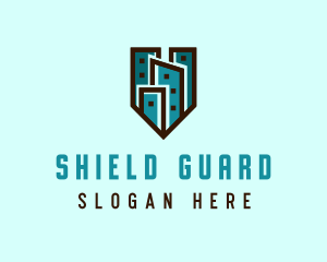 Real Estate City Shield logo design