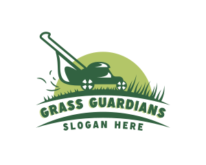 Landscaping Mower Grass Cutting logo design