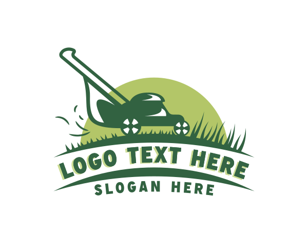 Grass Cutting logo example 1
