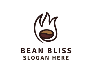 Fire Coffee Bean Roaster logo design