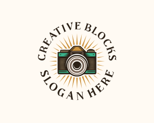 Creative Camera Lens logo design