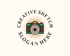 Creative Camera Lens logo design