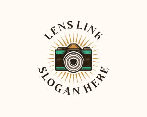 Creative Camera Lens logo design