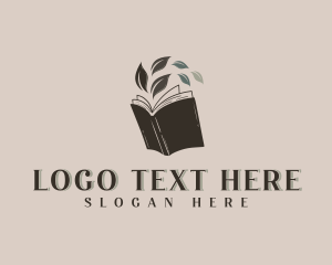 School - School Leaf Book logo design