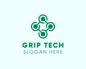 Business Tech Link Circuit logo design