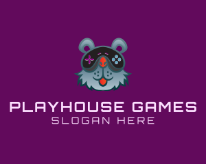 Joystick Bear Gaming logo design