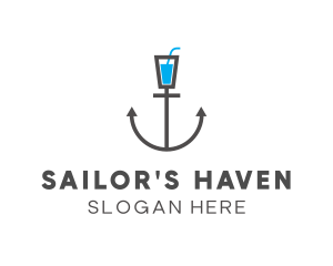 Marine Anchor Drink logo design