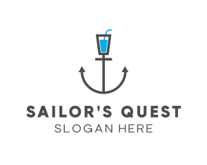 Marine Anchor Drink logo design