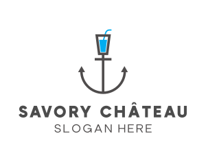 Marine Anchor Drink logo design