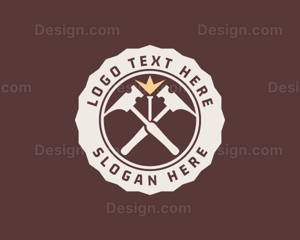 Hammer Carpentry Tools Logo