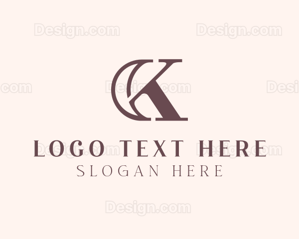 Elegant Letter CK Monogram Logo