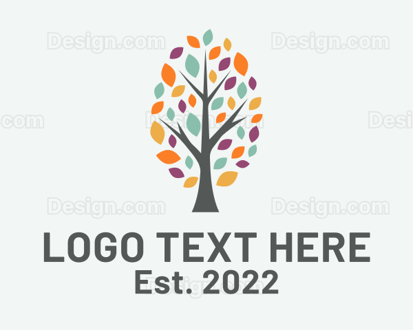 Colorful Eco Tree Logo