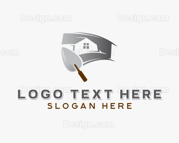 Plastering Home Improvement Logo