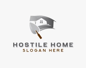 Plastering Home Improvement  logo design