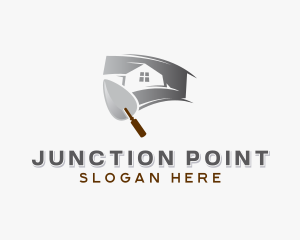 Plastering Home Improvement  logo design