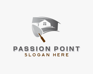 Plastering Home Improvement  logo design