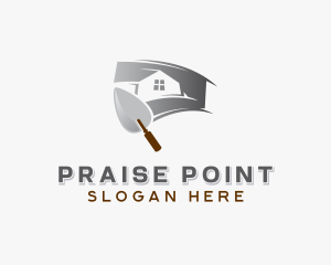 Plastering Home Improvement  logo design