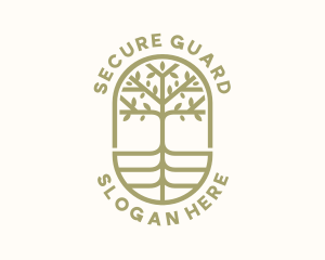 Organic Tree Badge  logo