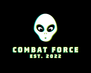 Gaming Alien Glitch logo