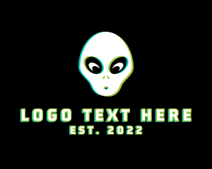 Gaming - Gaming Alien Glitch logo design