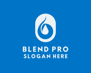 Simple Water Droplet logo design