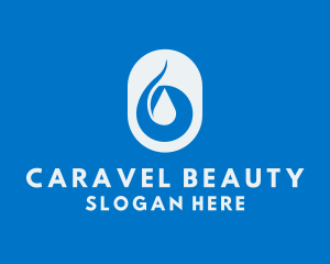 Simple Water Droplet logo design