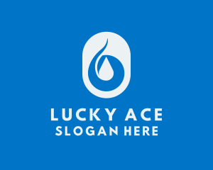 Simple Water Droplet logo design