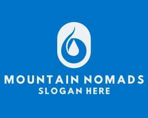 Simple Water Droplet logo design