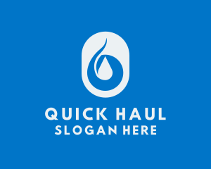 Simple Water Droplet logo design