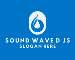 Simple Water Droplet logo design