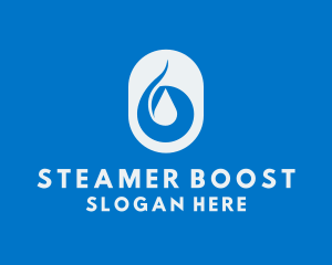 Simple Water Droplet logo design