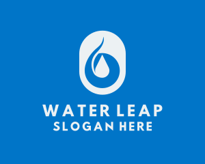 Simple Water Droplet logo design