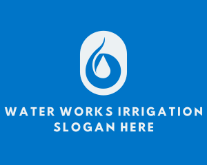 Simple Water Droplet logo design