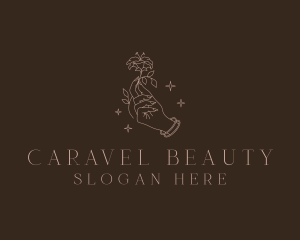 Floral Beauty Manicure logo design