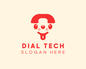 Telephone Head Cartoon logo design