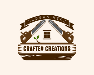 Chainsaw Carpentry Woodwork logo