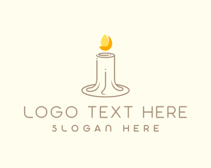 Wax Candle Light Logo