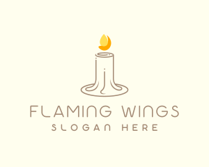 Wax Candle Light logo design