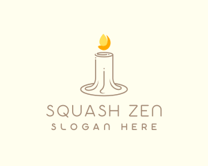 Wax Candle Light logo design